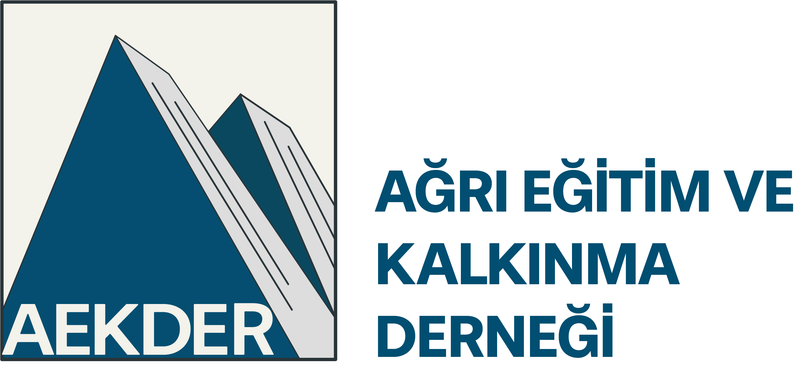 AEKDER – Ağrı Eğitim ve Kalkınma Derneği Yazı Logo